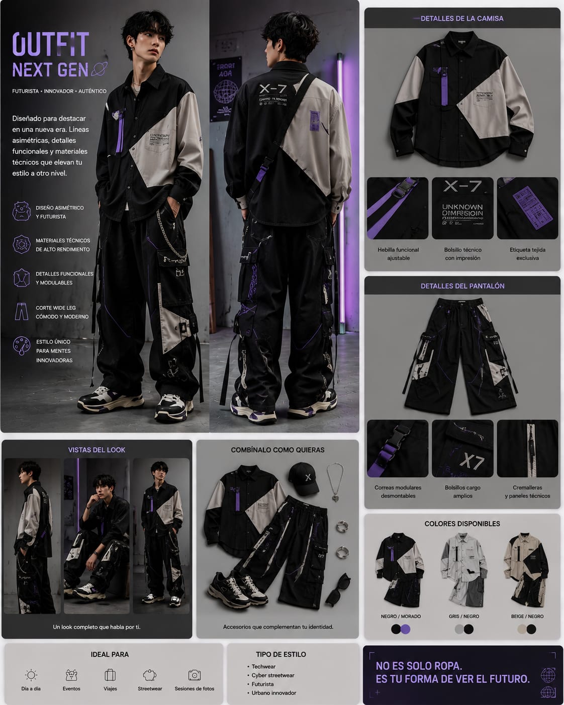 Conjunto Oversize Techwear Distinto™ Premium Edition
