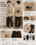 Camisa Oversize Bear Pocket™ con Morral de Peluche Integrado